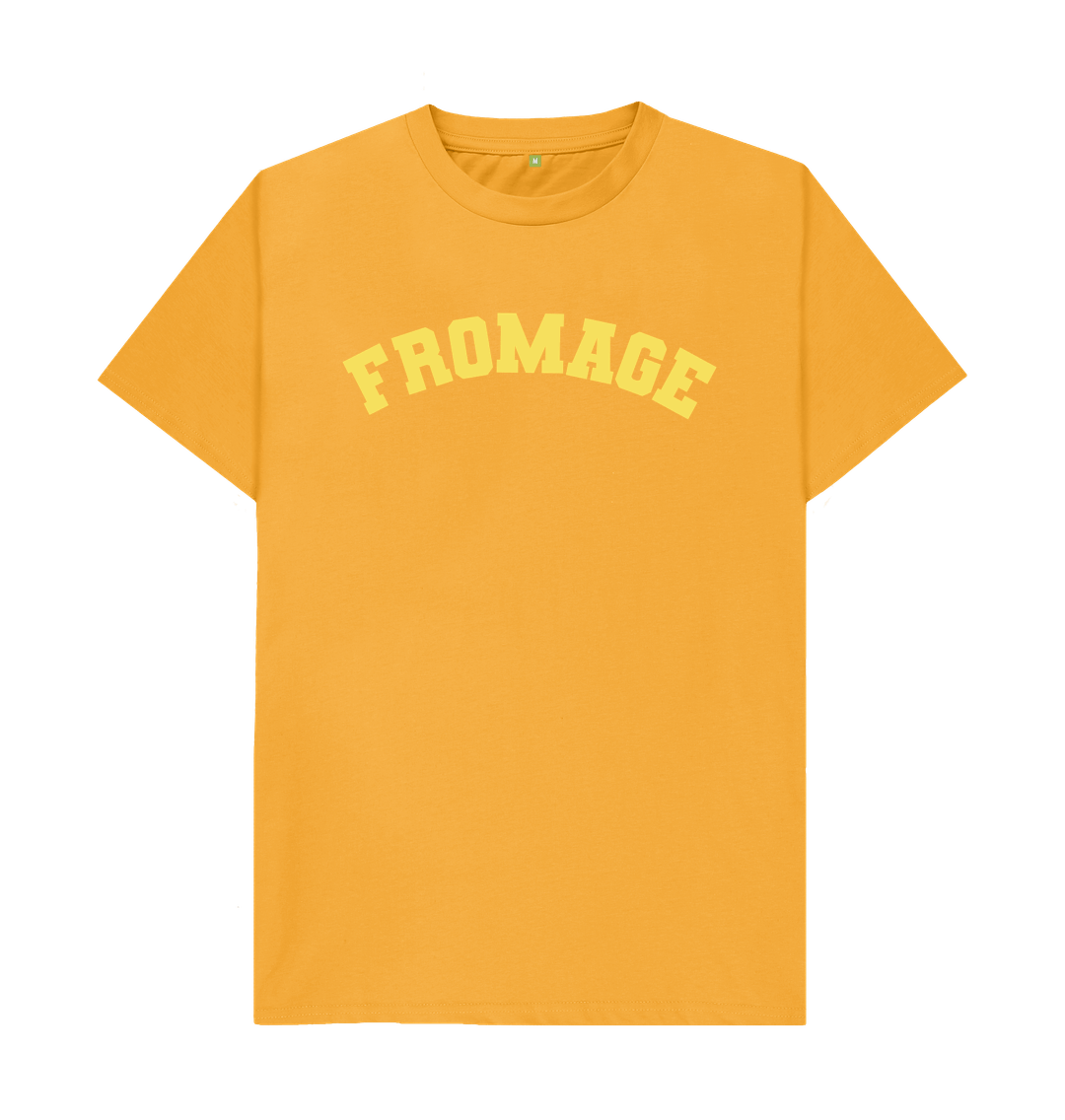 Mustard Fromage Varsity T-shirt Unisex