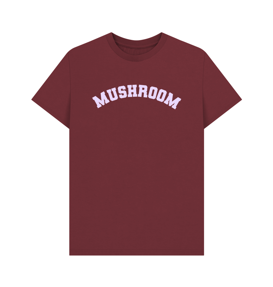 Red Wine Mushroom Varsity t-shirt