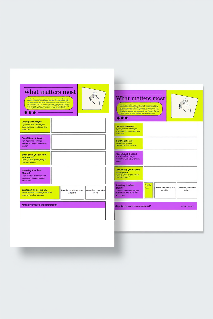 End of Life planner journey template