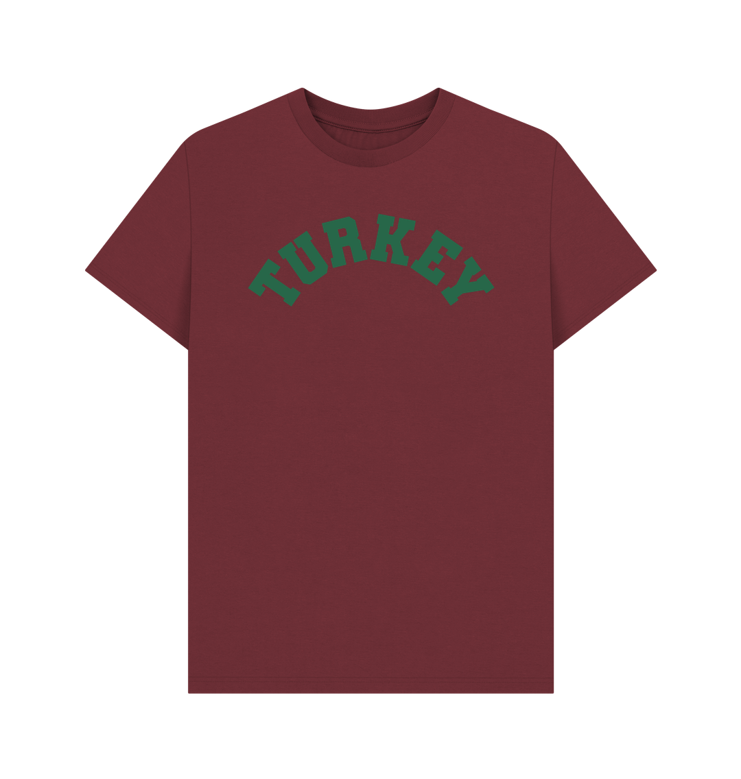 Red Wine Turkey Varsity t-shirt unisex