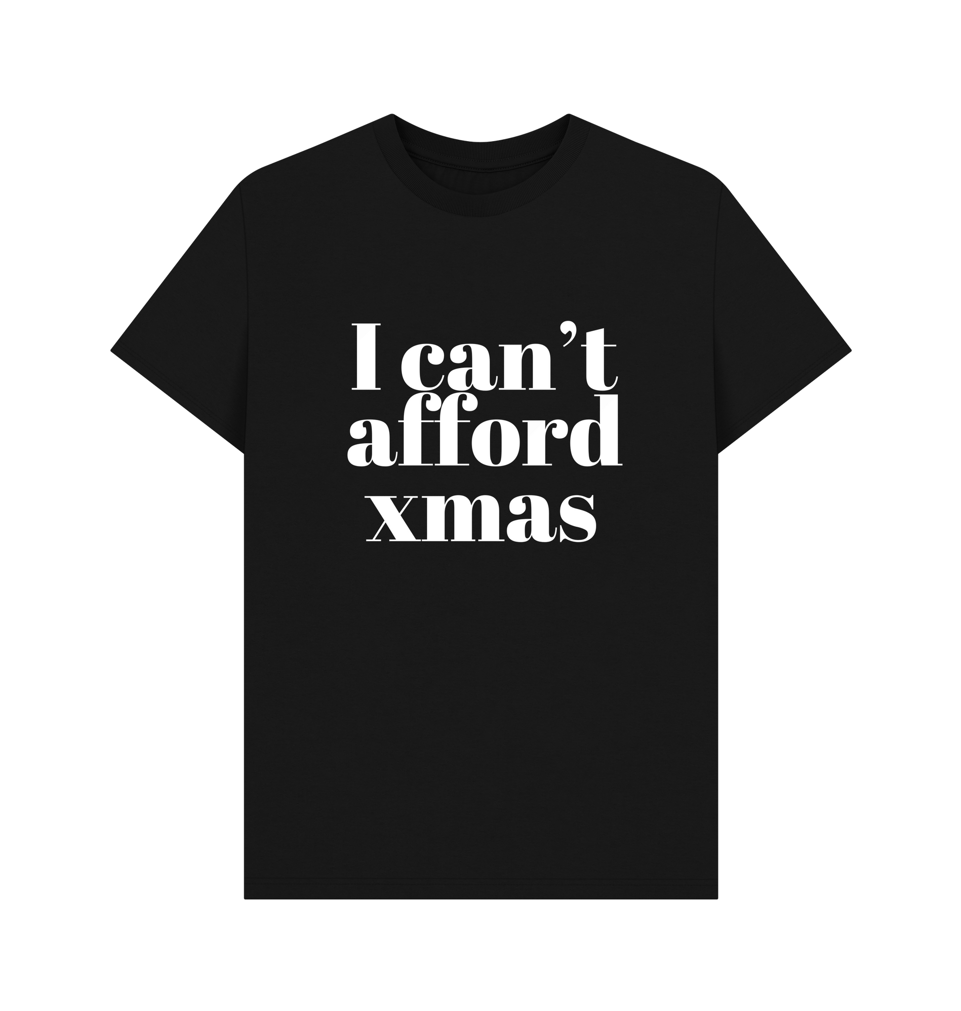 Black Printed T-shirt Front