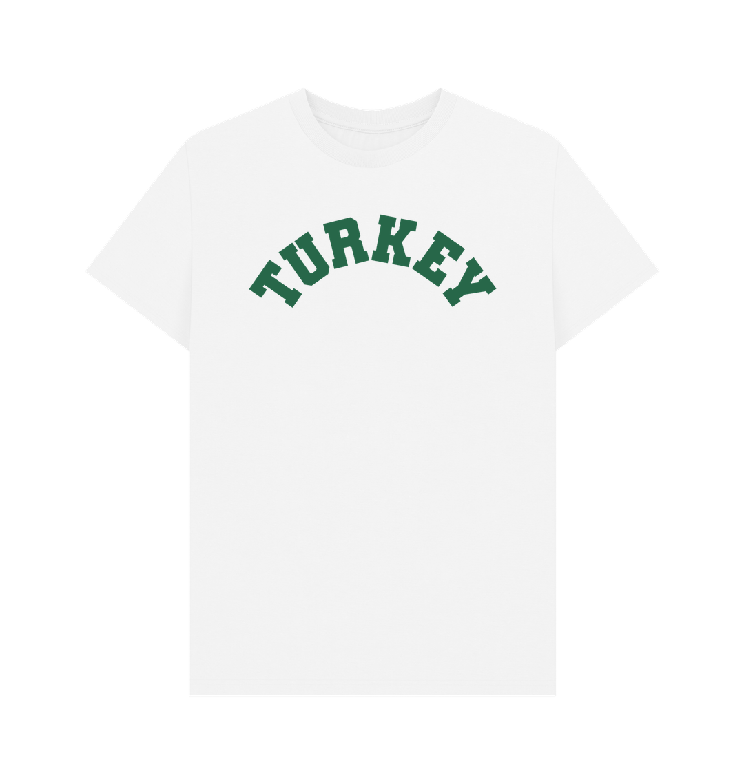 White Turkey Varsity t-shirt unisex