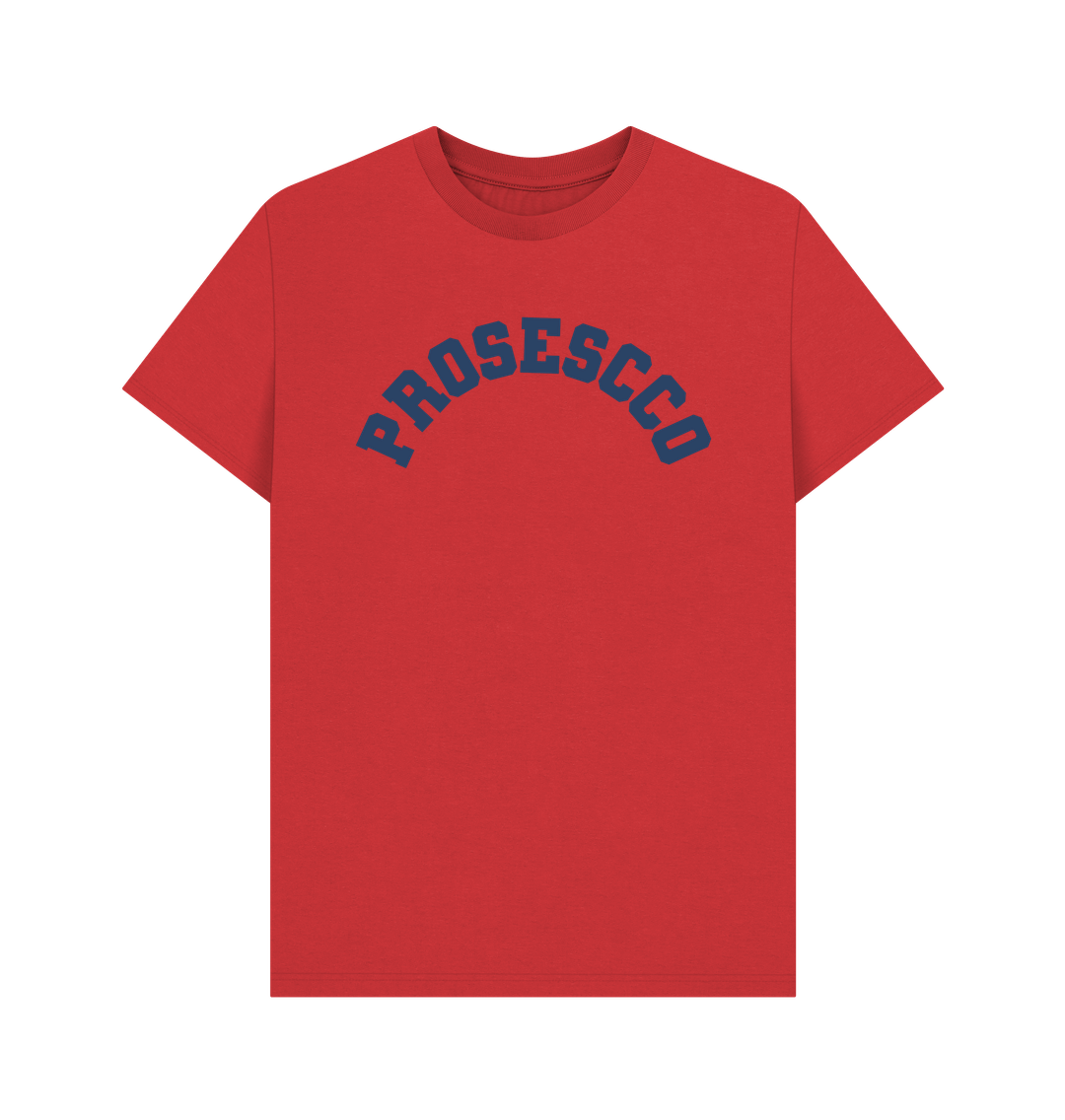 Red Prosecco varsity t-shirt unisex