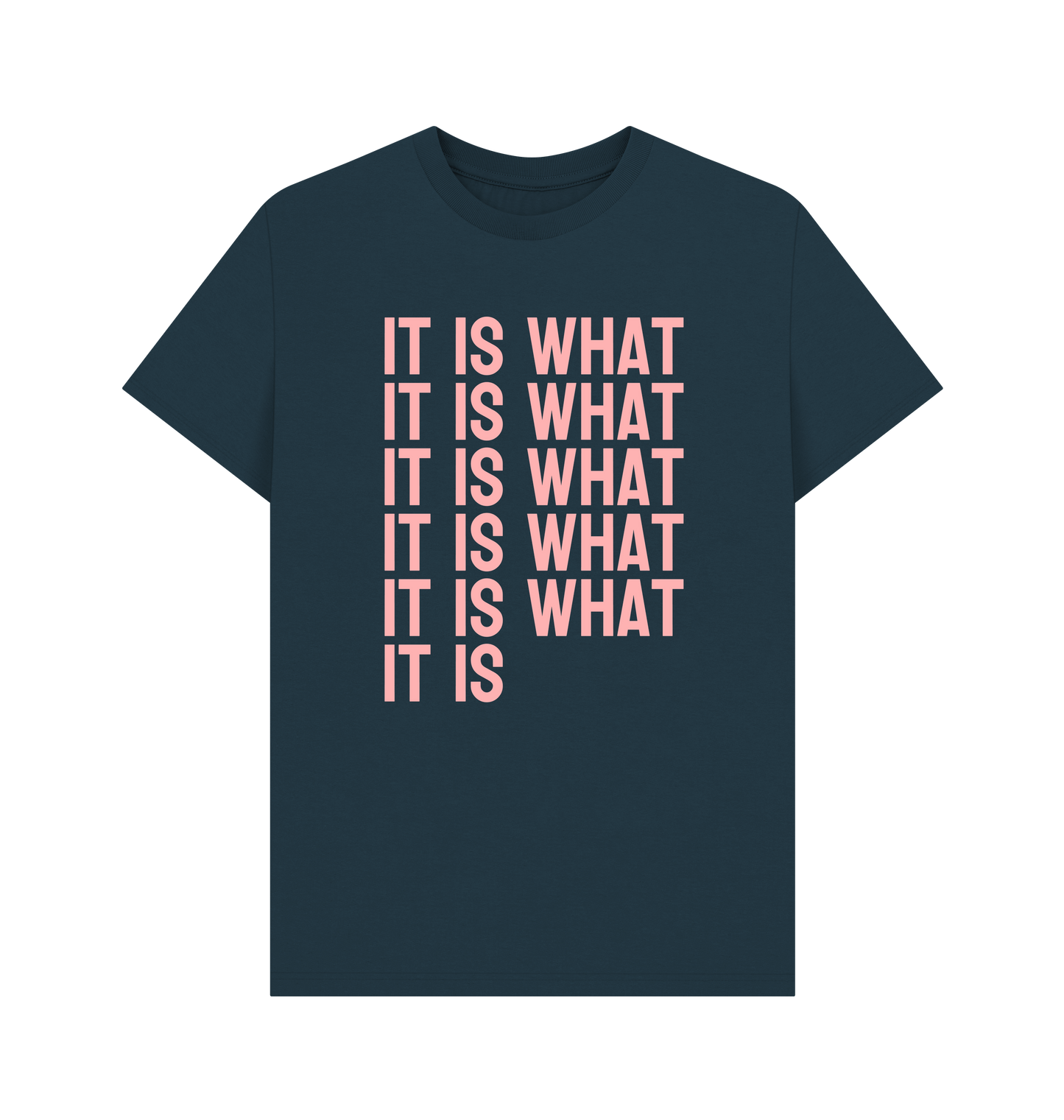 Denim Blue Printed T-shirt Front