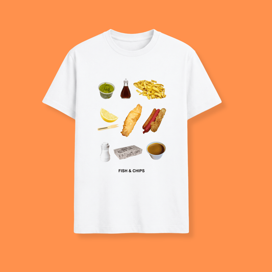 Fish & Chips Unisex organic cotton t-shirt
