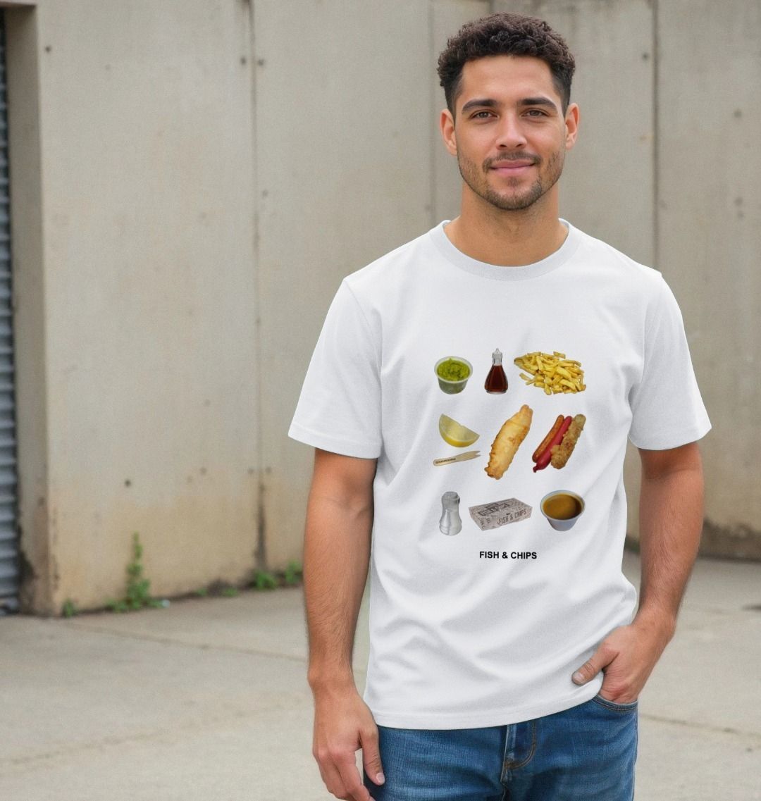 fish and chips t-shirt, fish & chips t-shirt,