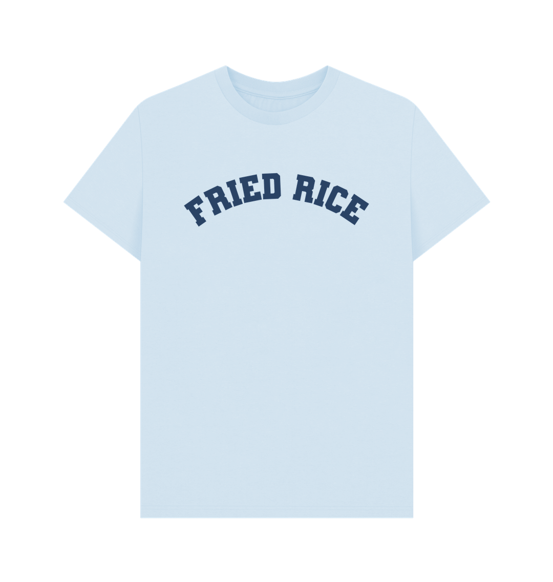 Sky Blue Fried Rice Varsity T-shirt chinese food takeaway 