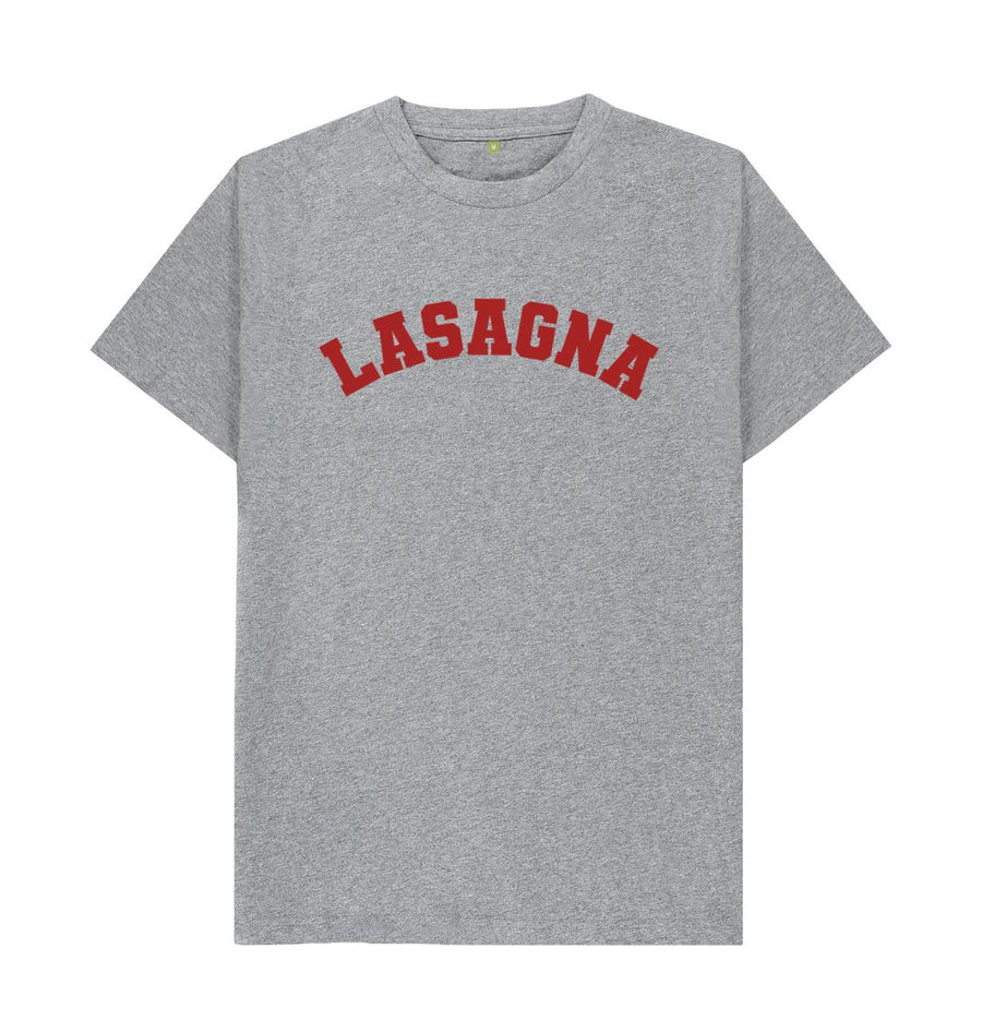 Athletic Grey Lasagna varsity t-shirt