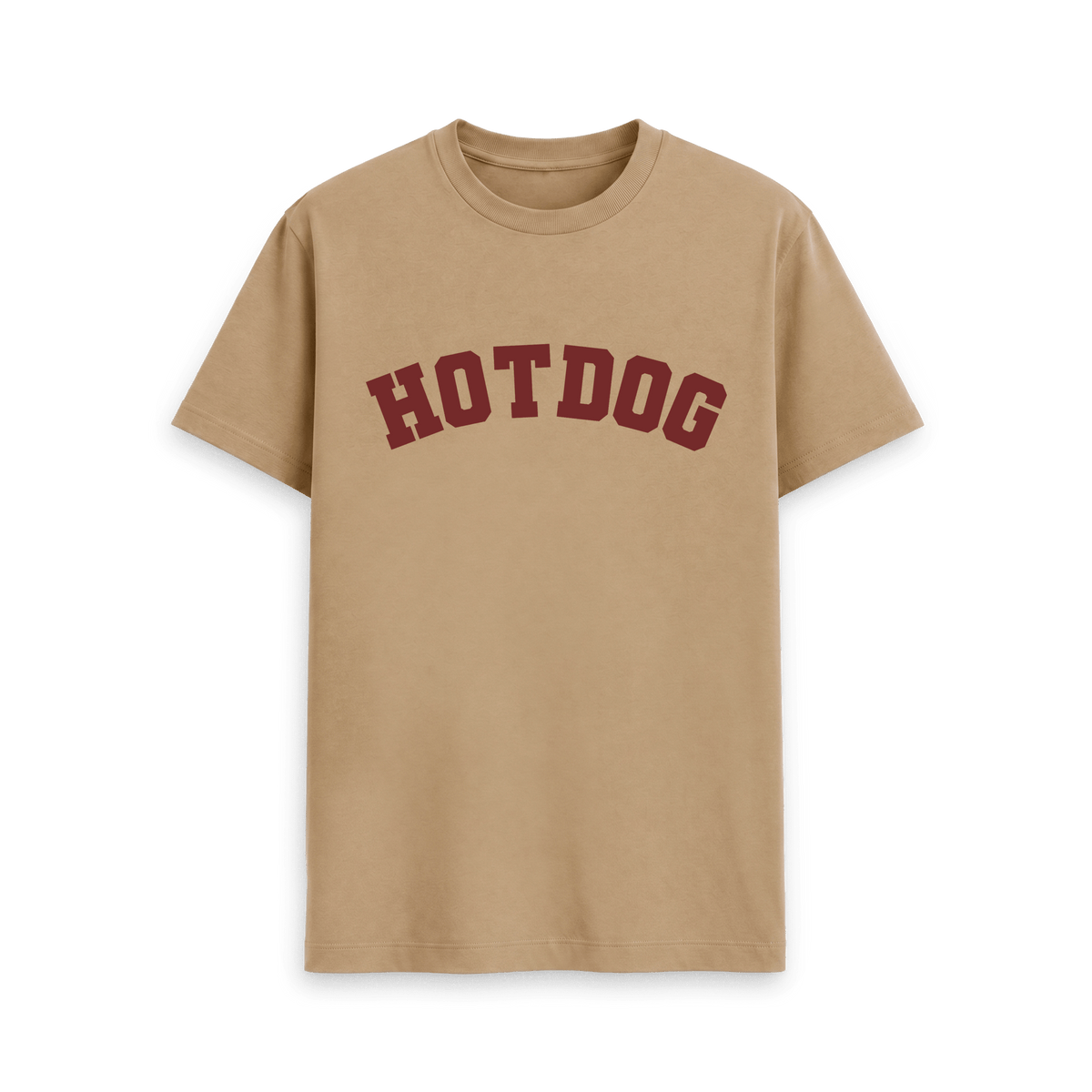 Sand Printed T-shirt Front hotdog hot dog 