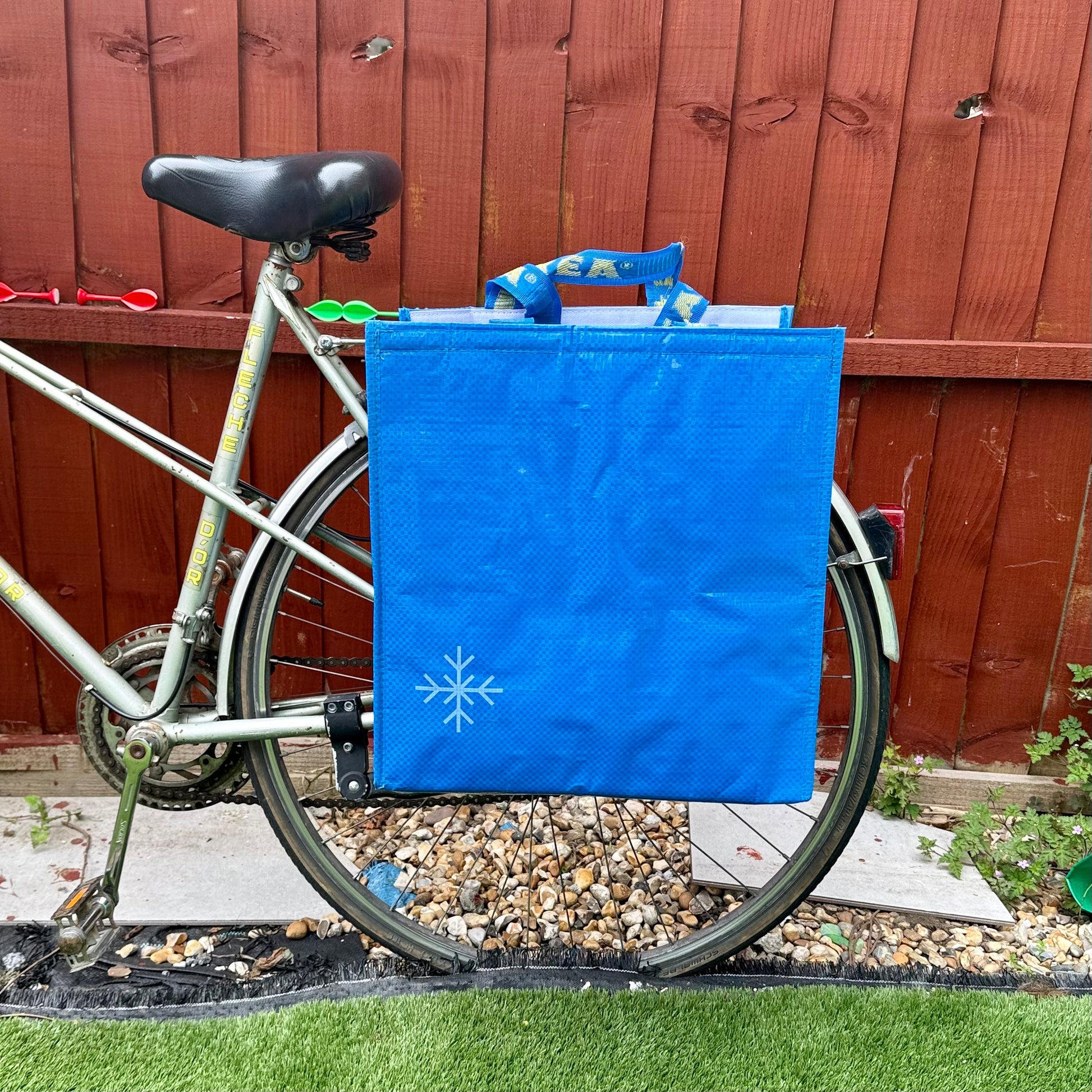 Bicycle Pannier Upcycled ikea cool bag frakta tote bag – Goodordering