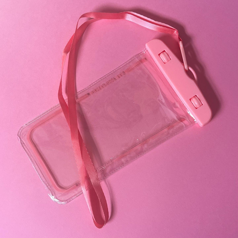 Waterproof phone case with neck strap