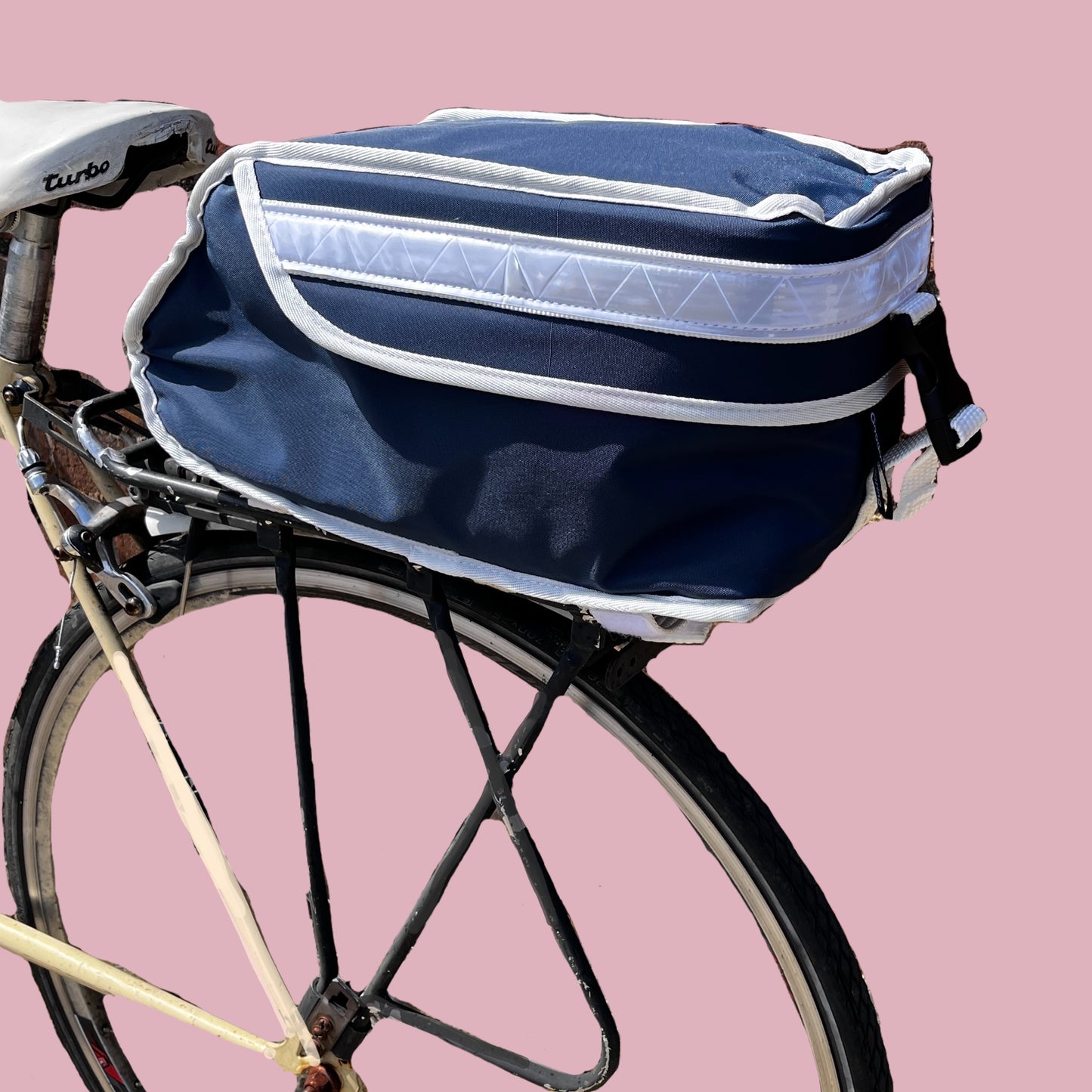Bicycle trunk bag Navy Eco