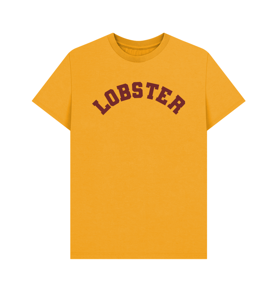 Mustard Lobster Varsity T-shirt food lover xmas gift xxxl sizing available 