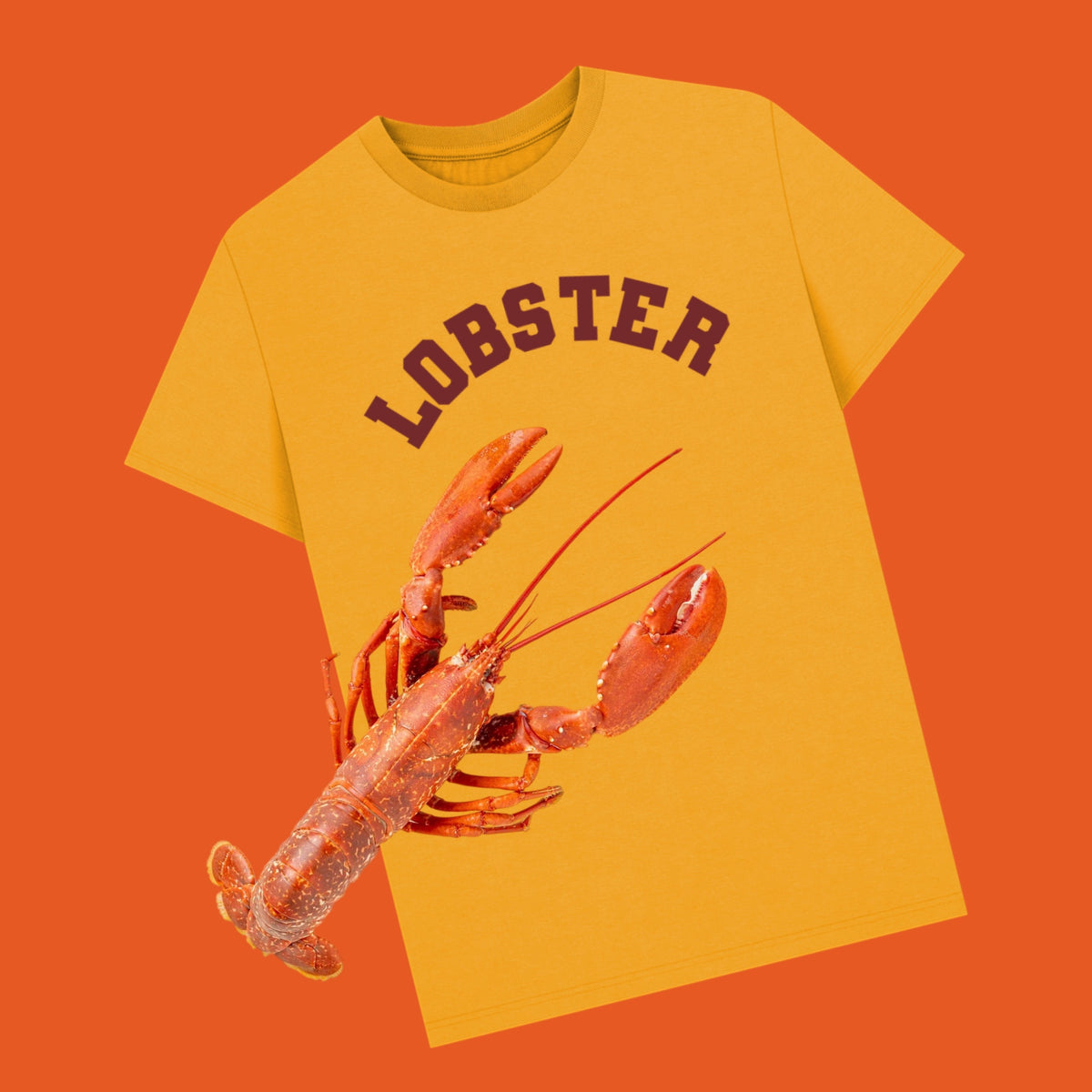 Lobster Varsity T-shirt - Goodordering lobster varsity tshirt goodordering gourmet food