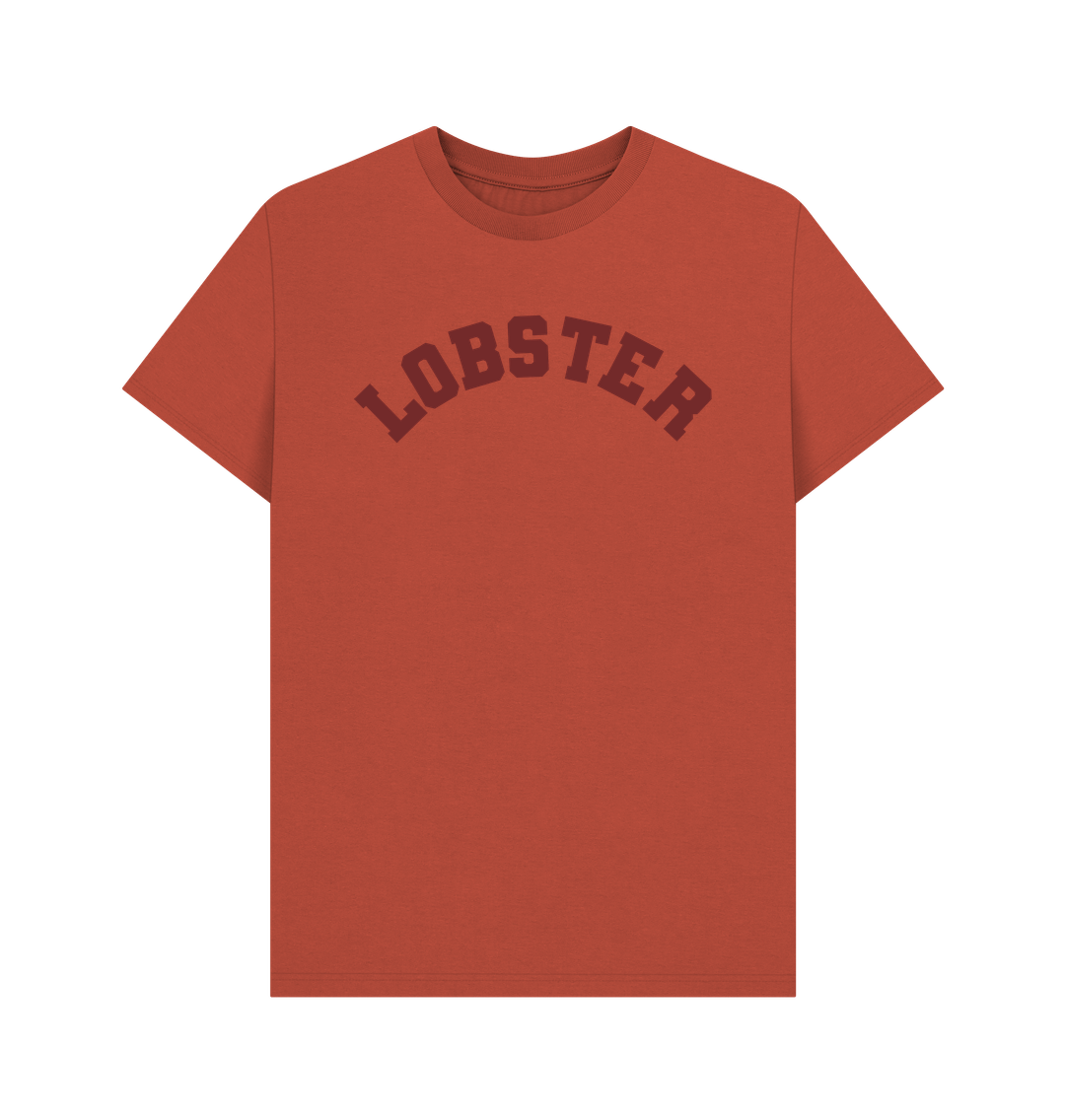 Rust Lobster Varsity T-shirt seafood gift 