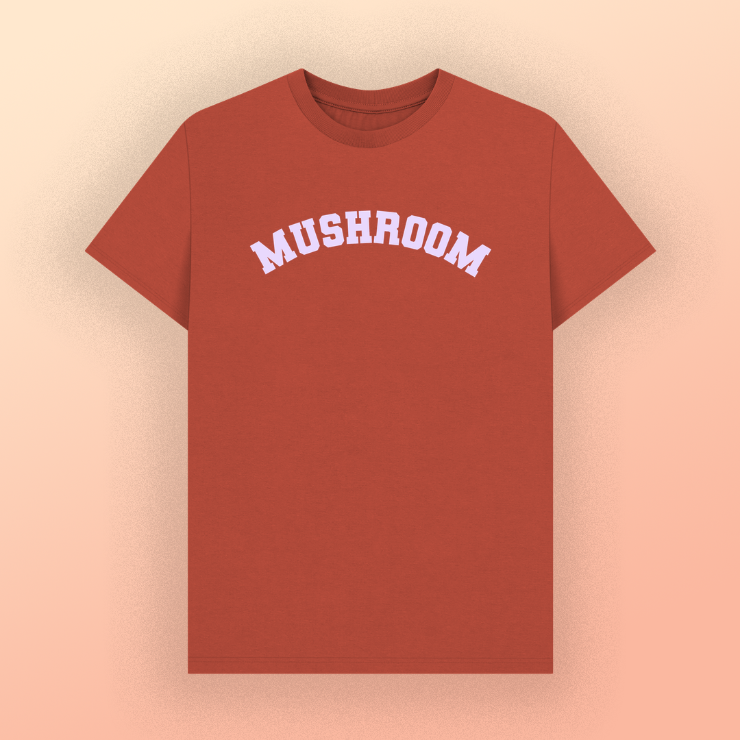 Mushroom Varsity t-shirt