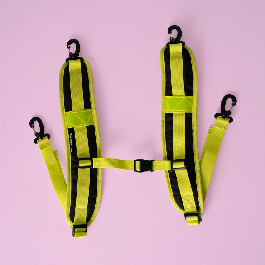 Neon market shopper pannier Klikfix hardware