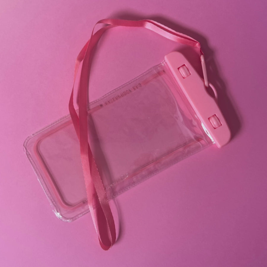 Waterproof phone case with neck strap