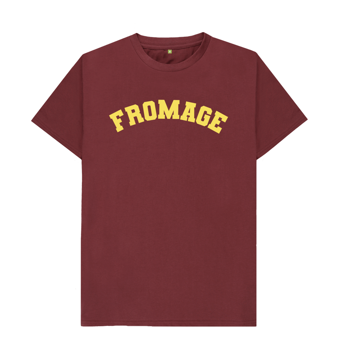 Red Wine Fromage Varsity T-shirt Unisex