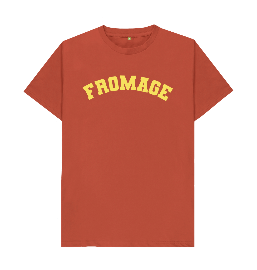 Rust Fromage Varsity T-shirt Unisex