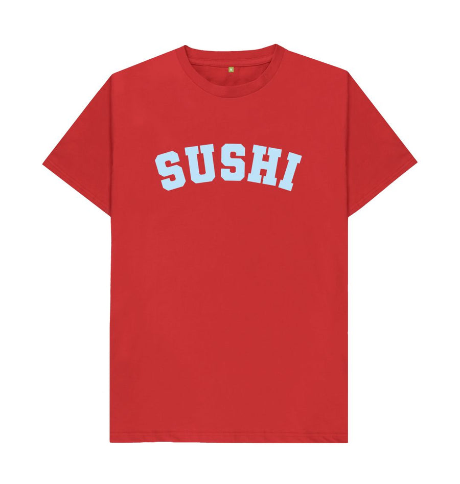 Red Sushi varsity t-shirt