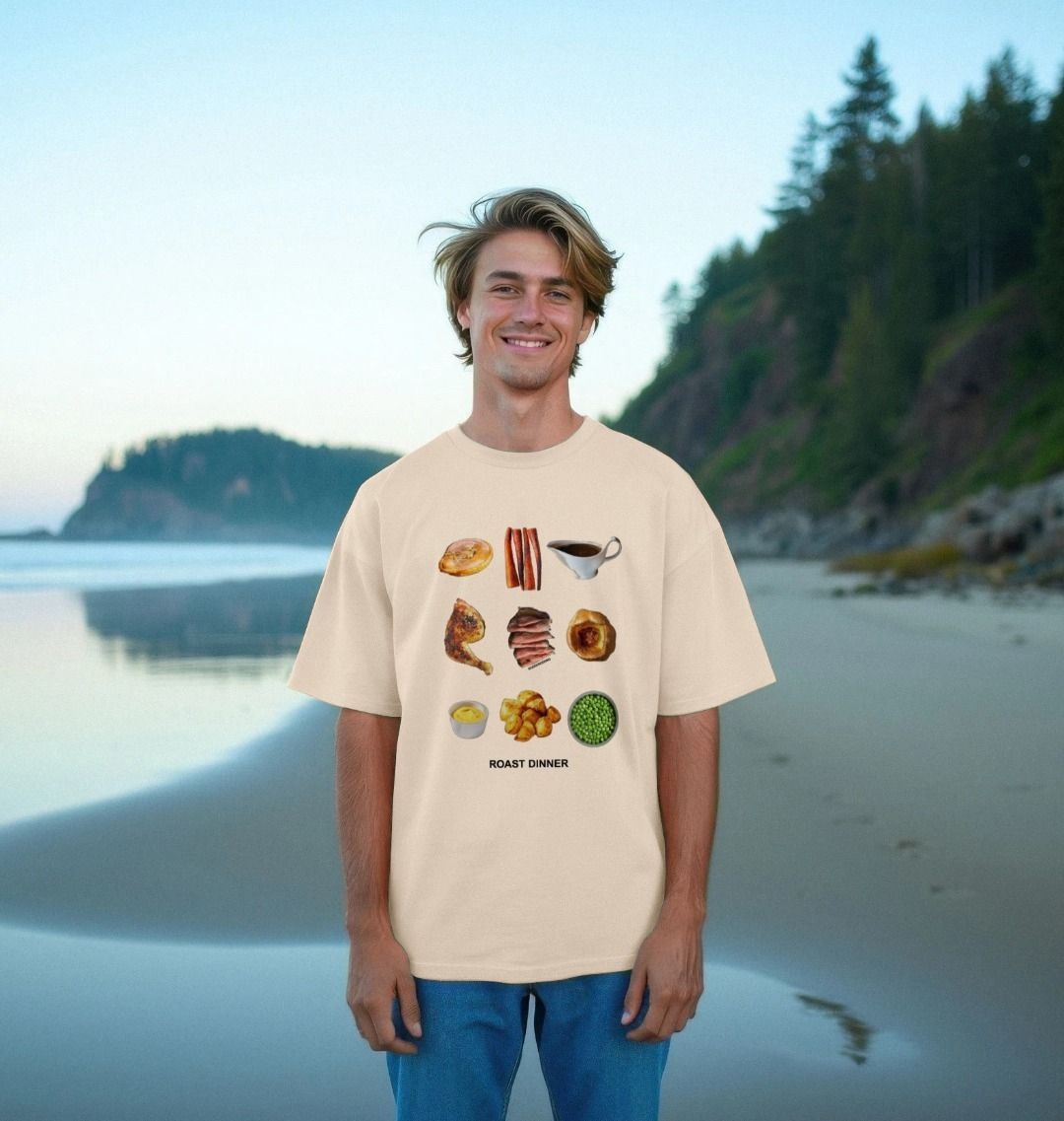 roast dinner deconstructed t-shirt london souvenir goodordering