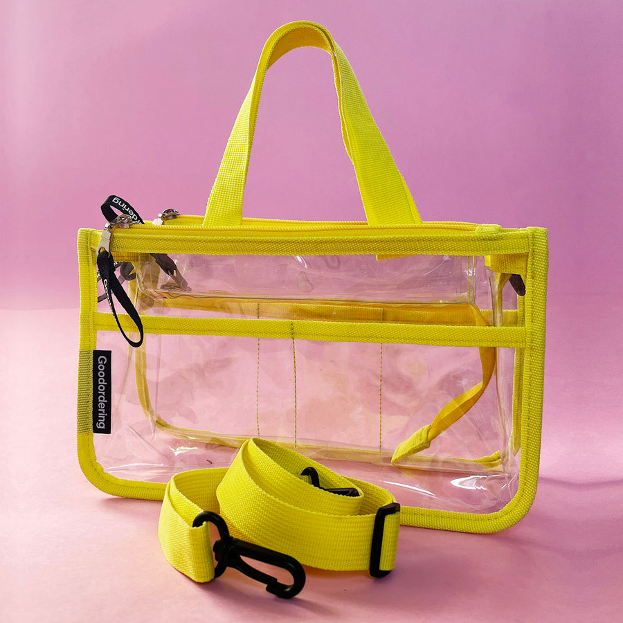 Stadium Bag / organiser (presale) neon yellow concert clear bag
