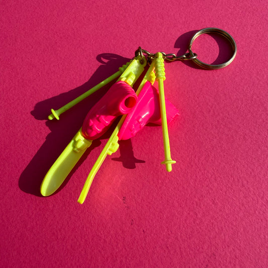 Mini ski set with boots and ski poles