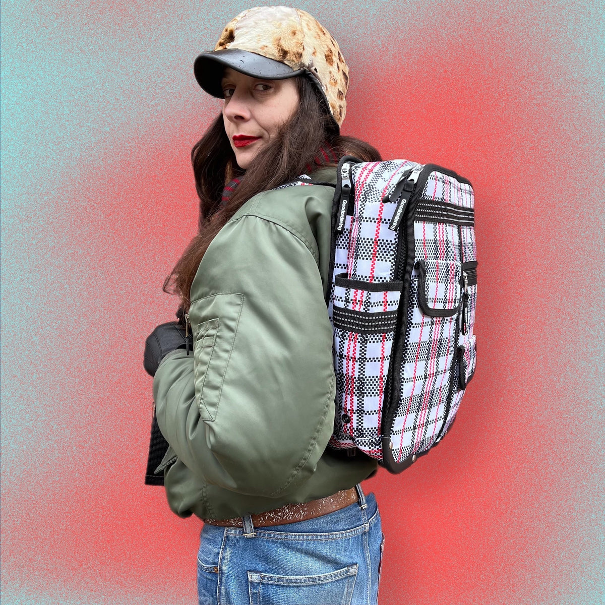 Tartan Classic laptop Backpack Eco checkered plaid laundry bag - Goodordering