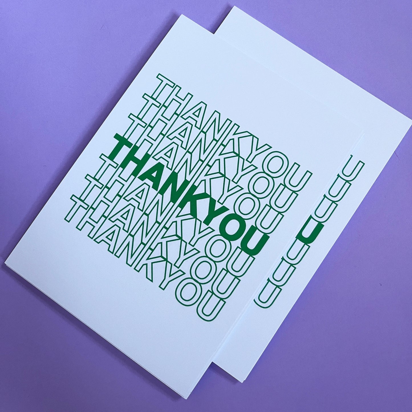 Thank you Postcard note pack of 20 thankyou cards