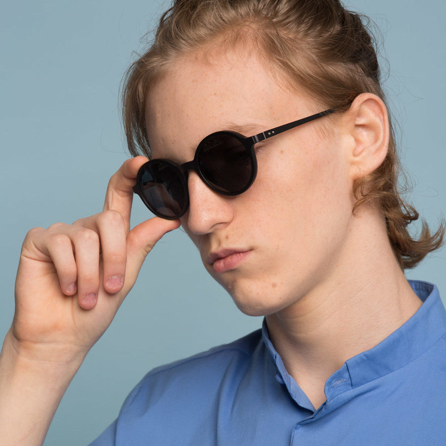Black Magnetic glasses & sunglasses in one +1.5 readers Goodordering