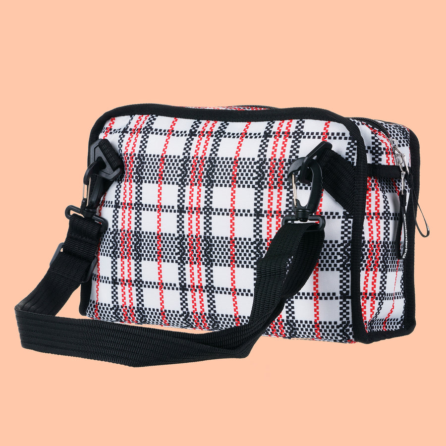 Tartan Eco wash bag / handbag