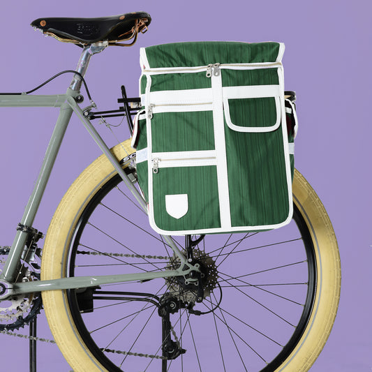 Bicycle Pannier Green Classic