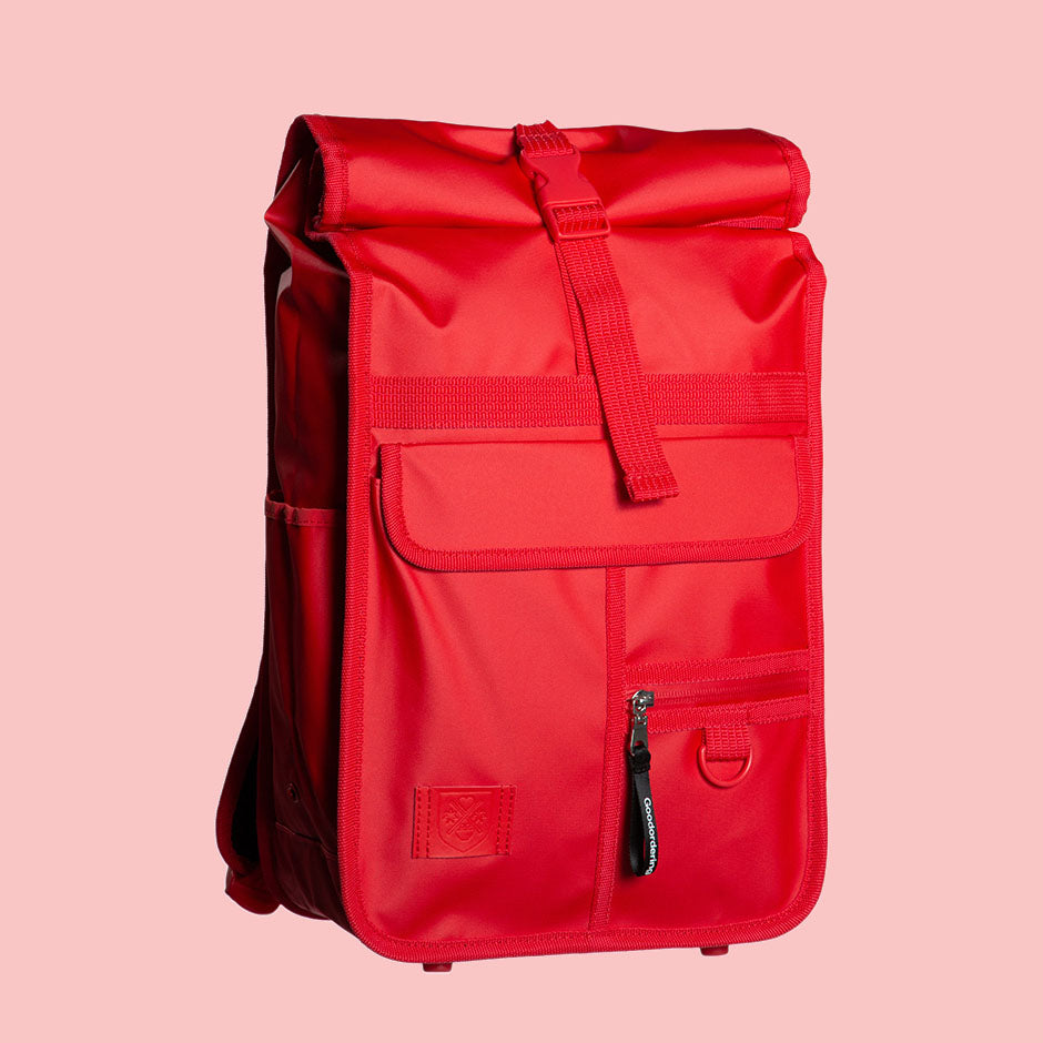 Monochrome Rolltop Backpack Mini Red