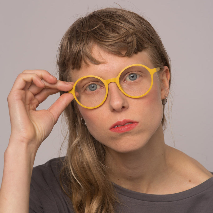 Yellow magnetic glasses and sunglasses +1.5 readers Goodordering - Goodordering