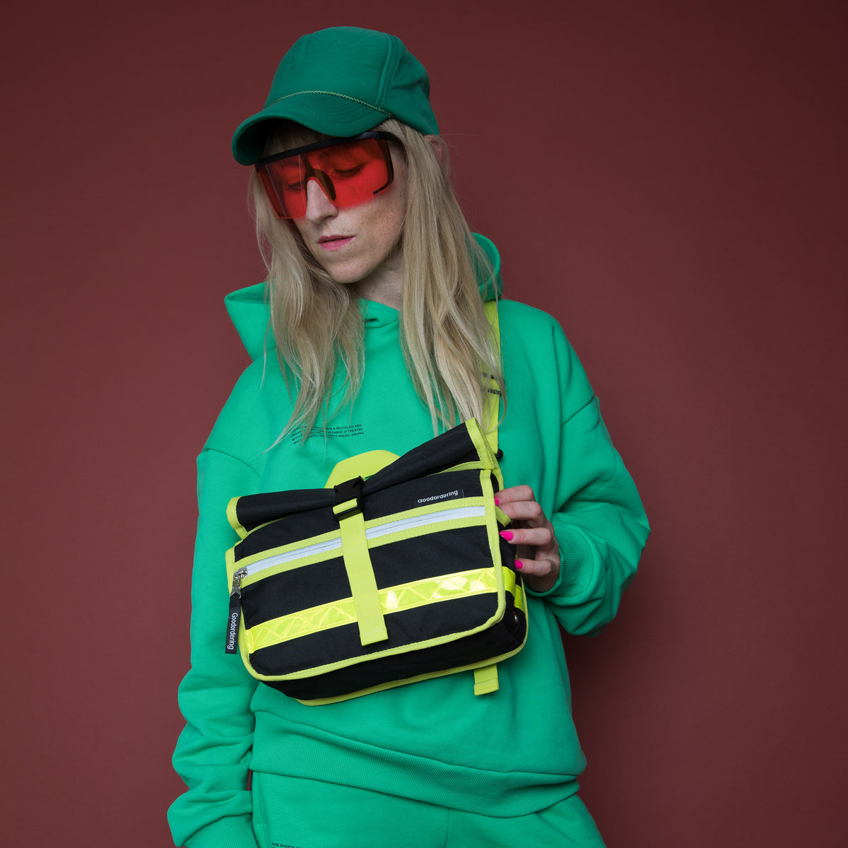 Neon Handlebar bag satchel black - Goodordering