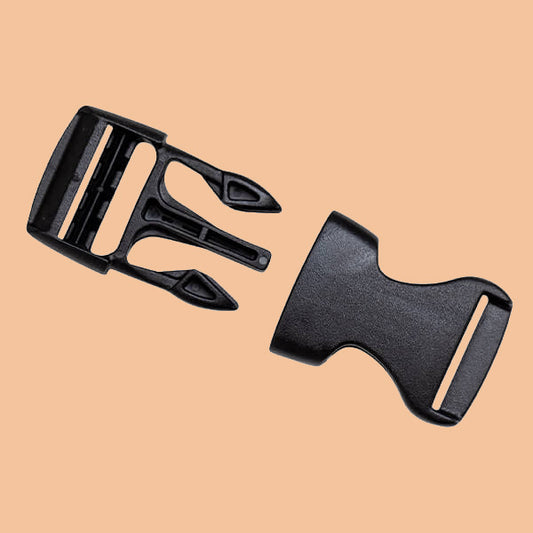 Replacement plastic fastening clip side release buckle