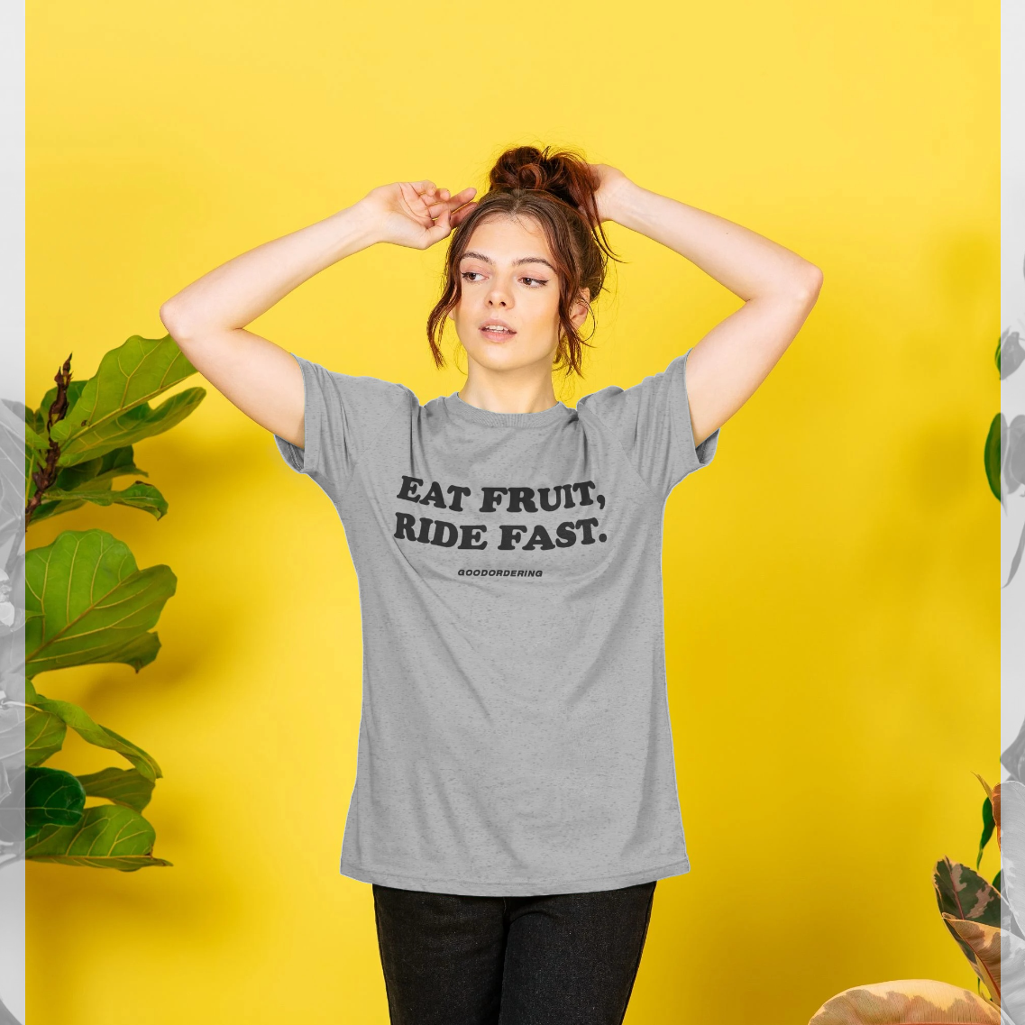 Eat Fruit, Ride Fast T-shirt Unisex