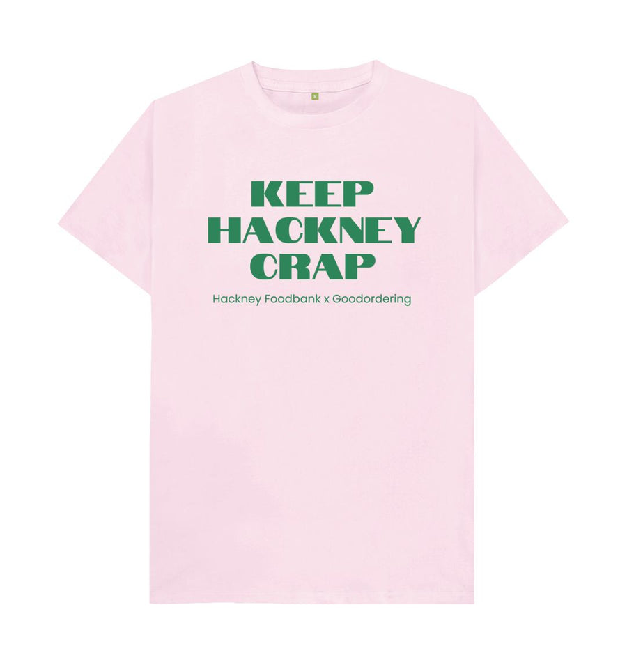 Pink Keep Hackney Crap Black Unisex T-shirt