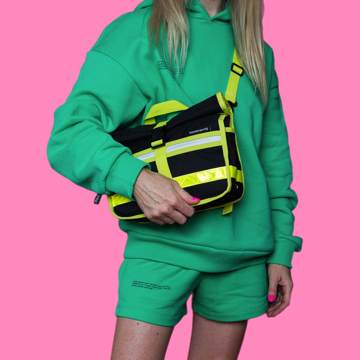 Neon Handlebar bag satchel black - Goodordering
