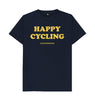 Navy Blue Happy Cycling T-shirt Unisex 2