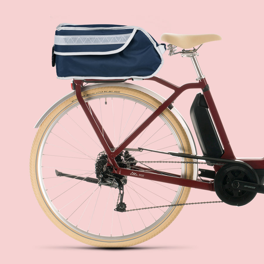 Goodordering bicycle trunk bag navy blue