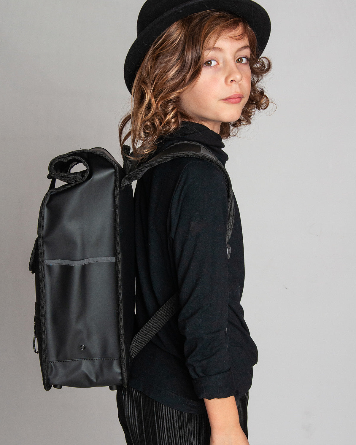 Monochrome Rolltop Backpack Mini Black - Goodordering