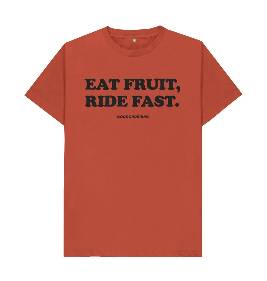 Rust Eat Fruit, Ride Fast T-shirt Unisex
