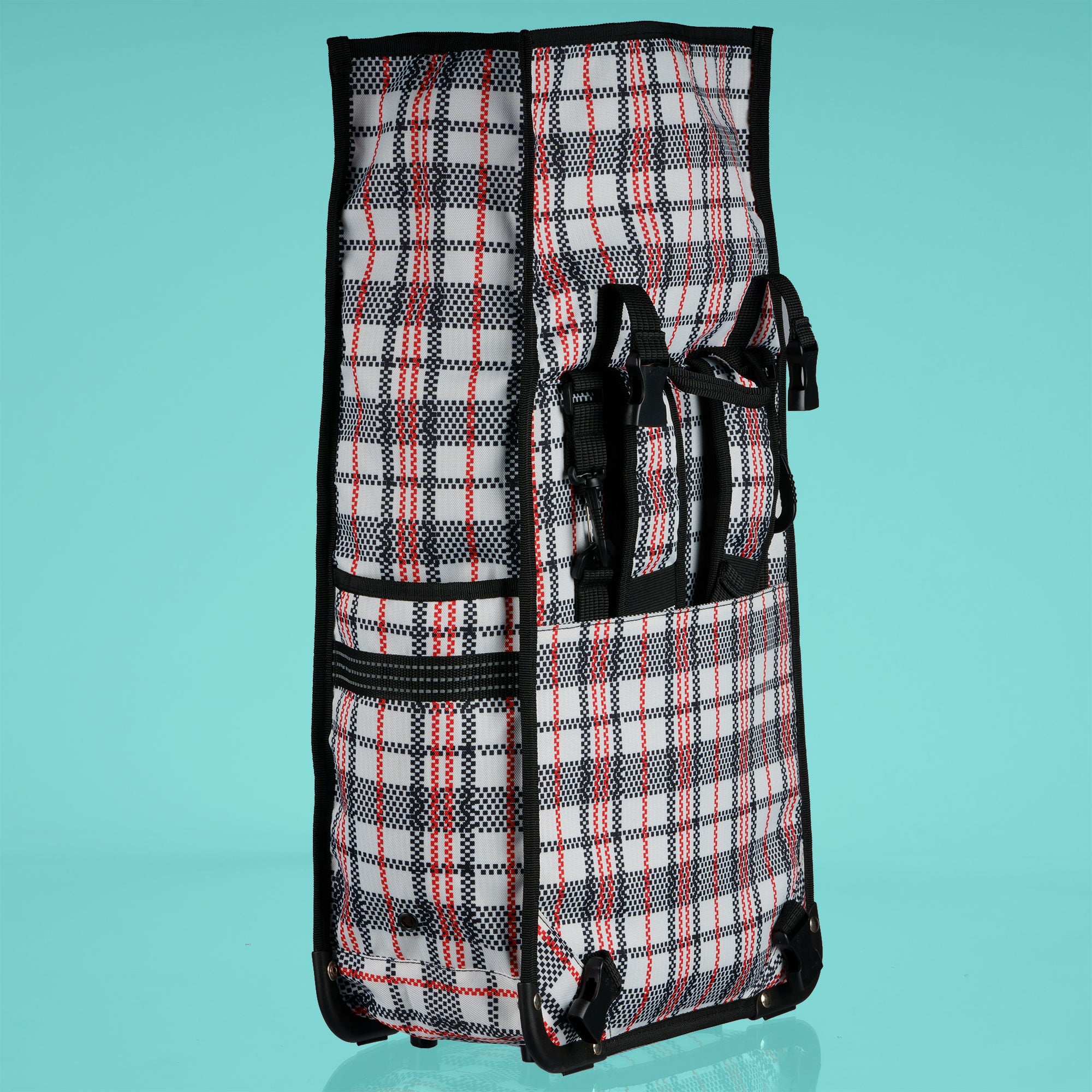 The Central Park Forest store Green Tartan Print Luxury Travel Laundry Bag